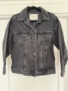 Pilcro Black Denim Jean Jacket
